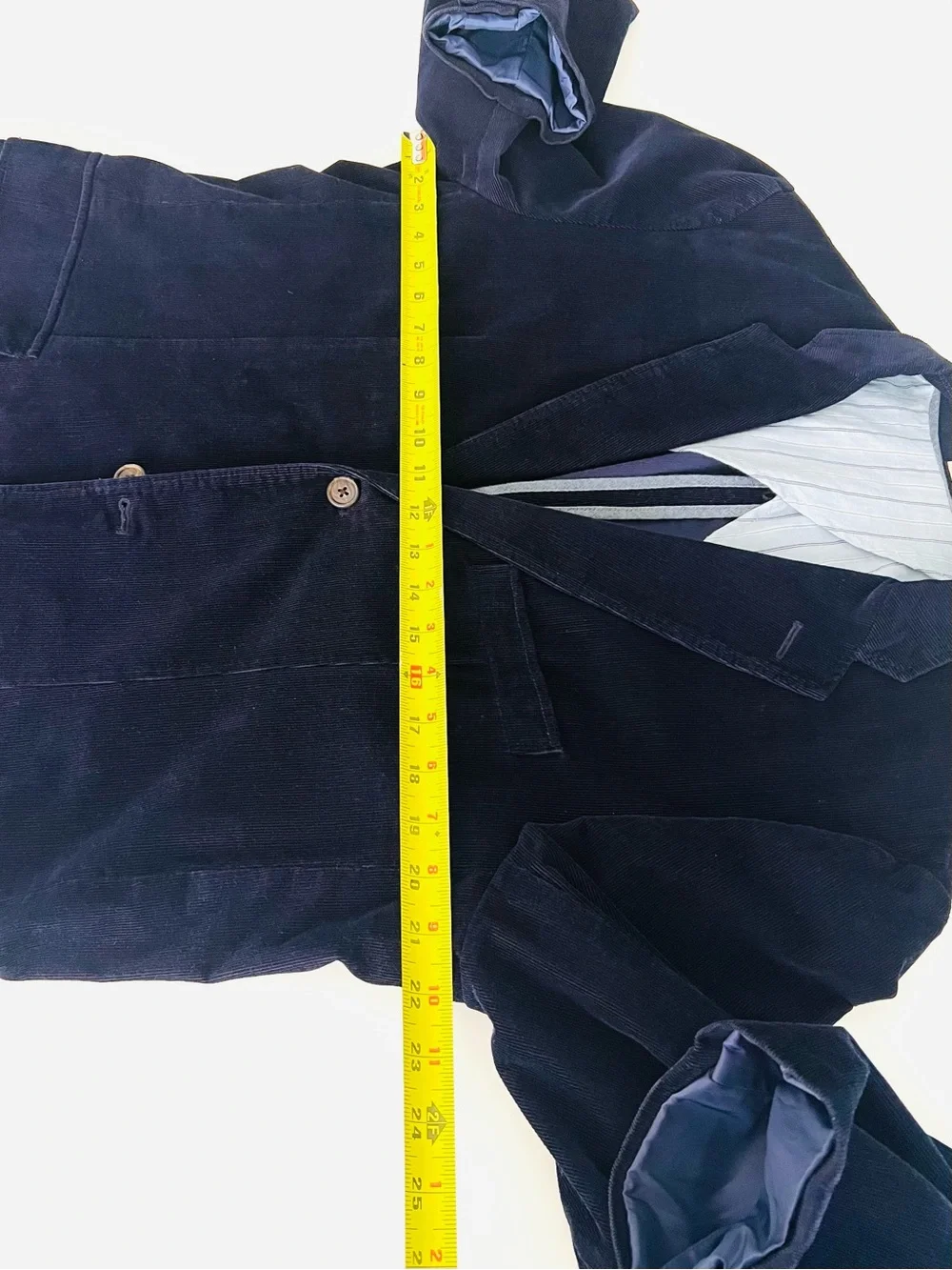 100% Cotton J. Crew Men’s Navy Corduroy Blazer